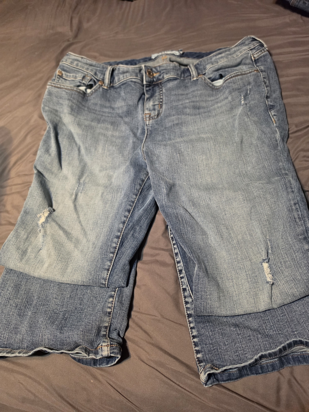 Torrid Light Blue Distressed Jeans
